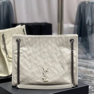 Replica Saint Laurent Niki Tote Shopping Bag White