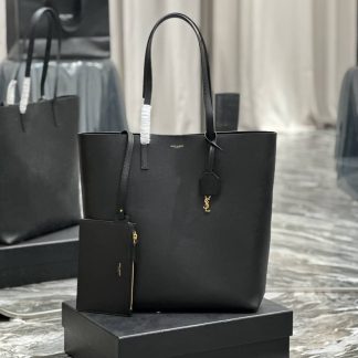 Replica Saint Laurent Calfskin Medium Shopping Tote Bag