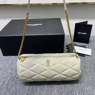 Replica Saint Laurent Sade Mini Tube Quilted Lambskin Shoulder Bag