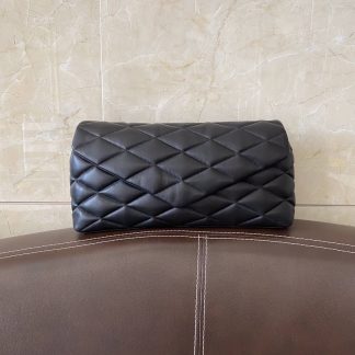 Replica Saint Laurent Sade Puffer Large Clutch Black