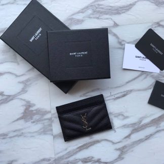 Replica Saint Laurent Matelassé Leather Monogram Card Holder