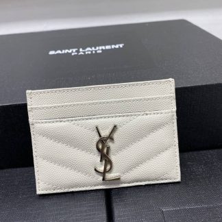 Replica Saint Laurent Matelassé Leather Monogram Card Holder