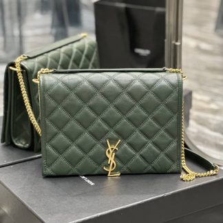 Replica Saint Laurent Becky Lambskin Quilted Chain Shoulder Bag