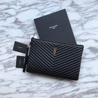 Replica Saint Laurent Monogram Matelassé Leather Tablet Pouch