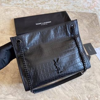 Replica Saint Laurent Monogram Embossed Niki Shopping Tote